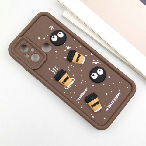 Чохол TPU Toys Case для Xiaomi Redmi 12C / Poco C55 Brown / Always Happy