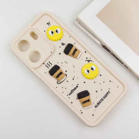 Чохол TPU Toys Case для Xiaomi Redmi 13C / Poco C65 Sand / Always Happy