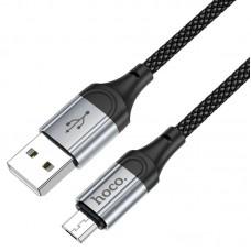 Дата кабель Hoco X102 Fresh USB to MicroUSB (1m) Black