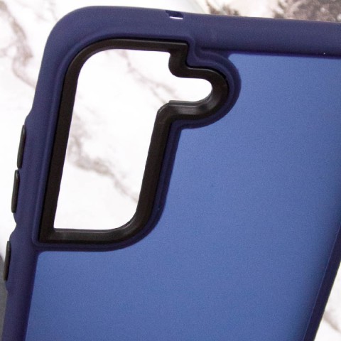 Чохол TPU+PC Lyon Frosted для Samsung Galaxy S22 Navy Blue