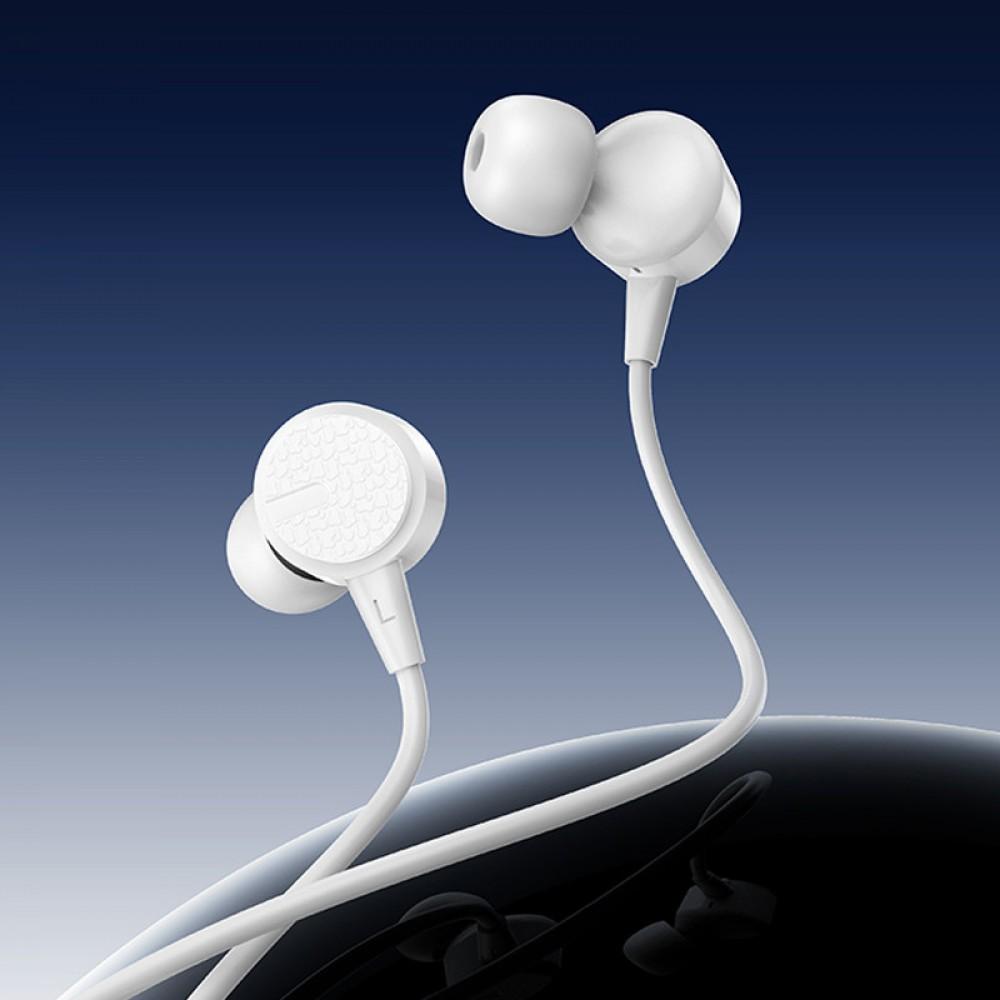 Навушники Borofone BM94 Sonar universal (Type-C/1.2m) White