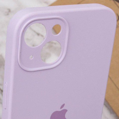Чохол Silicone Case Full Camera Protective (AA) для Apple iPhone 15 (6.1") Бузковий / Lilac