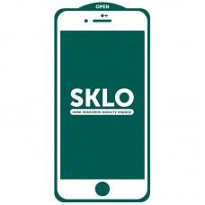 Захисне скло SKLO 5D (тех.пак) для Apple iPhone 7 / 8 / SE (2020) (4.7") Білий