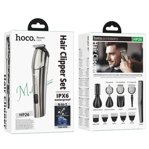Портативна електробритва Hoco HP26 Multi-function Metal gray