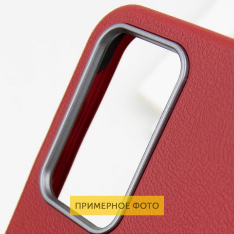 Шкіряний чохол Leather Case Metal Buttons для Xiaomi Redmi 13C / Poco C65 Red