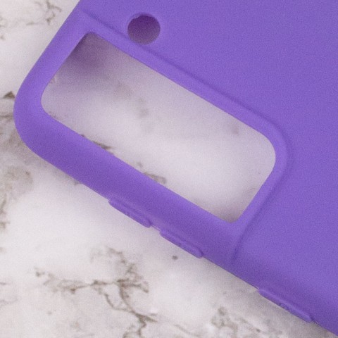 Силіконовий чохол Candy для Samsung Galaxy S21+ Бузковий