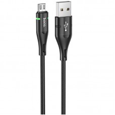 Дата кабель Hoco U93 "Shadow" MicroUSB (1.2 m) Чорний