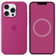 Чохол Silicone case (AAA) full with Magsafe and Animation для Apple iPhone 16 Pro (6.3") Fuchsia