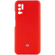 Чохол Silicone Cover Full Camera (AAA) для Xiaomi Redmi Note 10 5G / Poco M3 Pro Червоний / Red