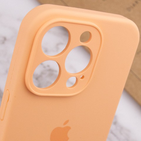 Чохол Silicone Case Full Camera Protective (AA) для Apple iPhone 14 Pro Max (6.7") Помаранчевий / Cantaloupe