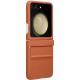 Шкіряний чохол Leather Case (AAA) для Samsung Galaxy Z Flip5 Brown