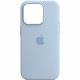 Чохол Silicone case (AAA) with Magsafe and Animation для Apple iPhone 14 Pro Max (6.7") Блакитний / Sky