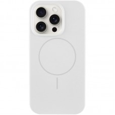 Чохол Silicone Case Full Protective (AA) NO LOGO with MagSafe для Apple iPhone 16 Pro Max (6.9") Білий / White