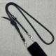 Шнурок з двумя креплениями (8мм) 150см Dark Gray