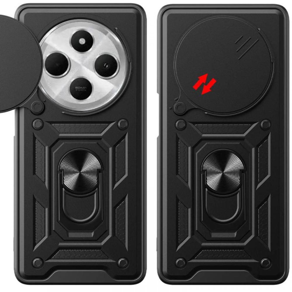 Чохол Ummi Camshield Serge Ring для Xiaomi Redmi 14C / A4 / Poco C75 / M7 5G Чорний