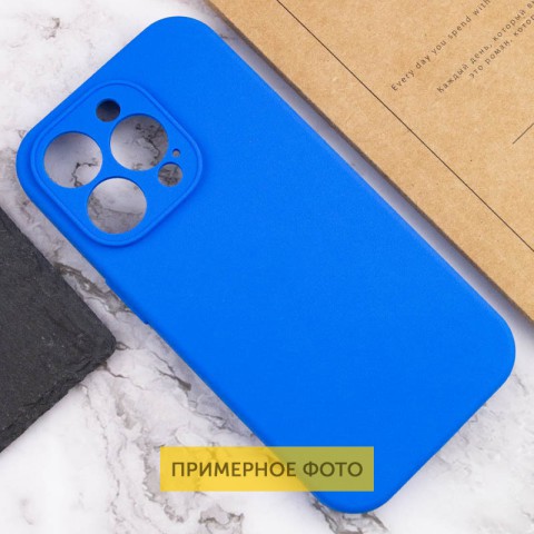 Чохол Silicone Case Full Protective (AA) NO LOGO для Apple iPhone 16 Pro (6.3") Синій / Capri Blue