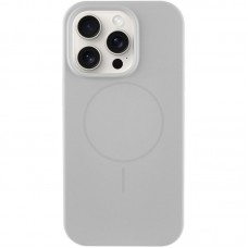 Чохол Silicone Case Full Protective (AA) NO LOGO with MagSafe для Apple iPhone 16 Pro (6.3") Сірий / Light Grey