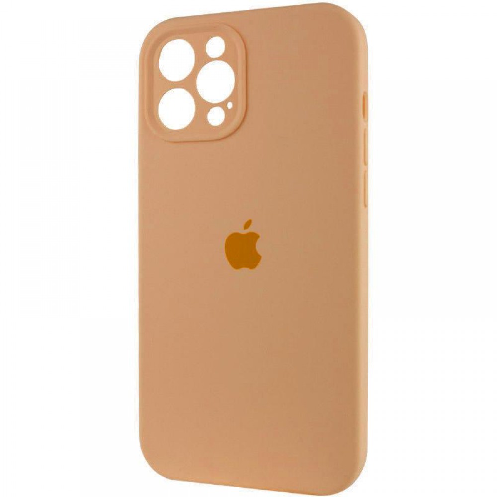 Чохол Silicone Case Full Camera Protective (AA) для Apple iPhone 12 Pro (6.1") Помаранчевий / Cantaloupe