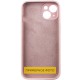 Чохол Silicone Case Full Protective (AA) NO LOGO для Apple iPhone 16 (6.1") Рожевий / Chalk Pink