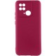 Чохол Silicone Cover Ummi Lakshmi Full Camera (AA) для Xiaomi Redmi 10C Бордовий / Marsala
