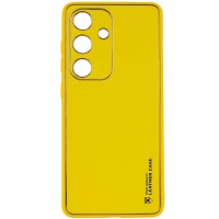 Шкіряний чохол Xshield для Samsung Galaxy S23 Жовтий / Yellow