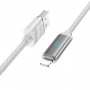 Дата кабель Hoco U127 Power USB to Lightning Silver / Gray