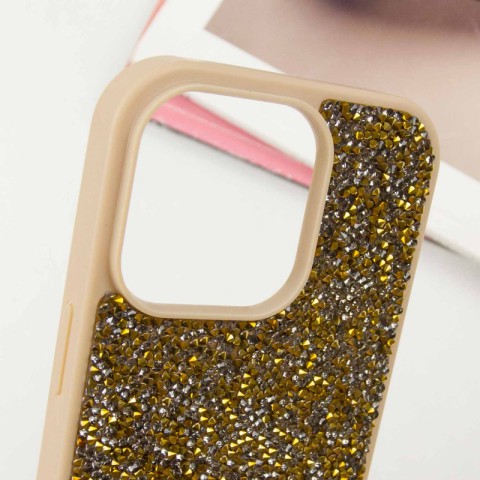 TPU чохол Bling World Rock Diamond для Apple iPhone 13 Pro (6.1") Золотий