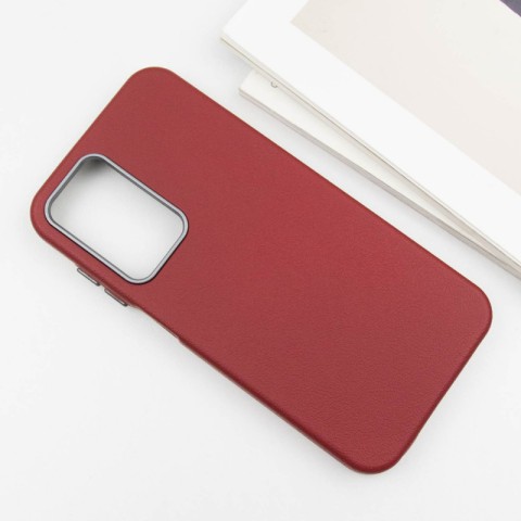 Шкіряний чохол Leather Case Metal Buttons для Samsung Galaxy A15 4G/5G / M15 5G Red