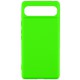 Чохол TPU GETMAN Liquid Silk для Google Pixel 7a Салатовий / Neon Green