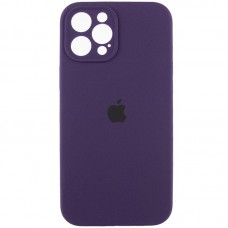 Чохол Silicone Case Full Camera Protective (AA) для Apple iPhone 12 Pro Max (6.7") Фіолетовий / Elderberry