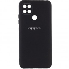 Чохол Silicone Cover My Color Full Camera (A) для Oppo A15s / A15 Чорний / Black