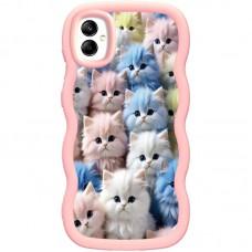 Чохол TPU Cloudy Pictures для Samsung Galaxy A05 Kittens