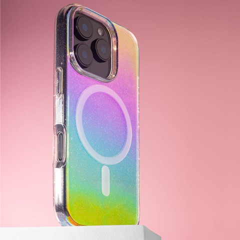 Чохол TPU Galaxy Sparkle (MagFit) для Apple iPhone 16 Pro Max (6.9") Chroma+Glitter
