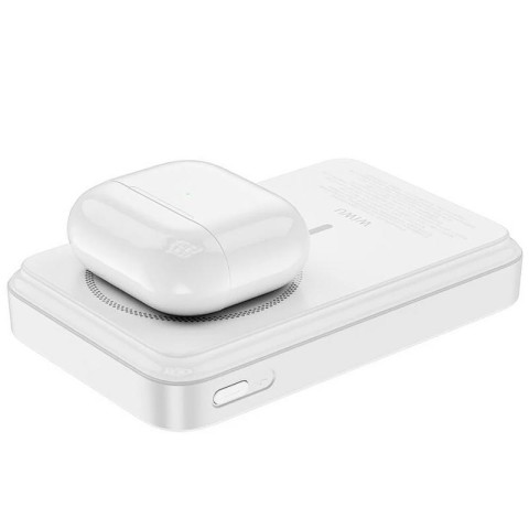 Портативний ЗП Power Bank WIWU Wi-P061 22.5W+PD20W з БЗП+iWatch with cable 10000 mAh White