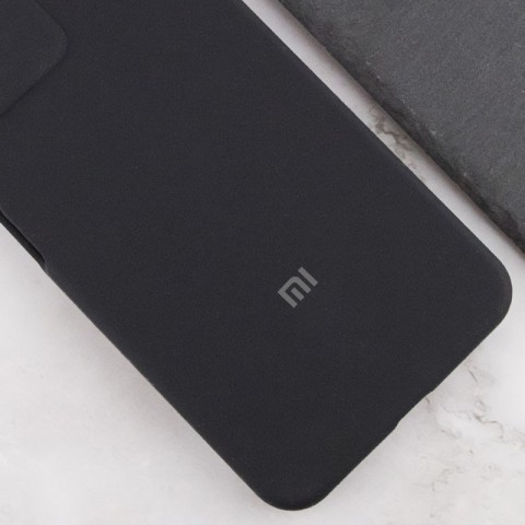 Чохол Silicone Cover Lakshmi Full Camera (AA) with logo для Xiaomi Redmi Note 14 Pro+ 5G Чорний / Black