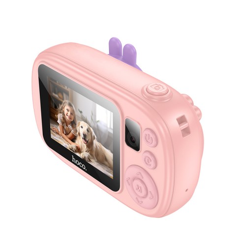 Дитяча фотокамера Hoco DV205 Dual-camera Pink