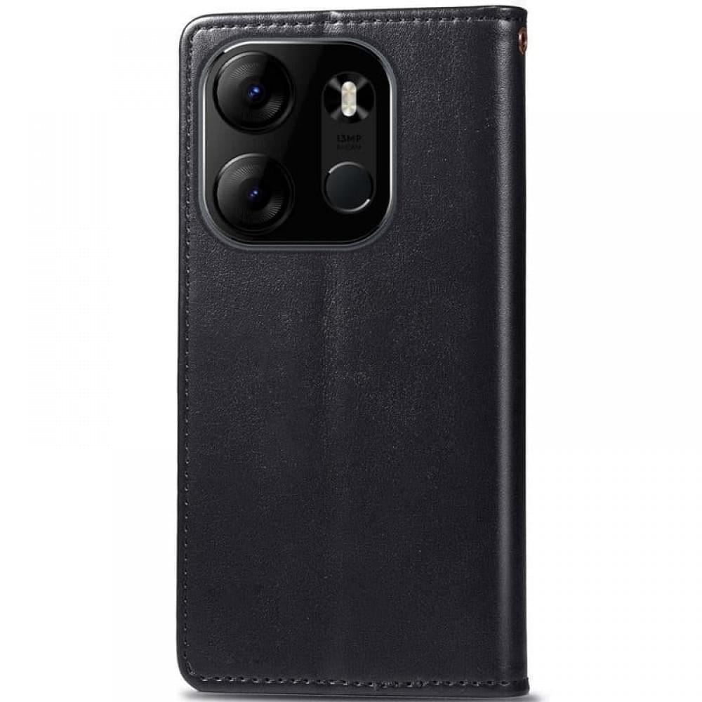 Шкіряний чохол-книжка GETMAN Gallant (PU) для Tecno Spark Go 2023 Чорний