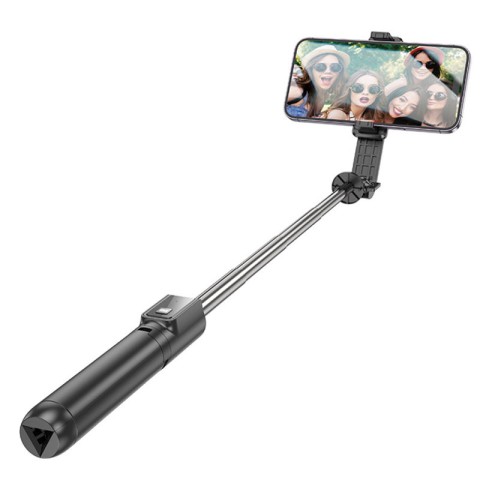 Монопод для селфі Borofone BY11 трипод + знімний BT пульт Black