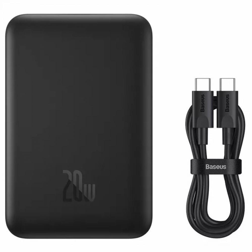 Портативний ЗП Power Bank Baseus Magnetic Mini 20W c БЗП 10000 mAh (PPCX070001) Black