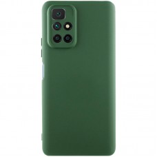 Чохол Silicone Cover Ummi Lakshmi Full Camera (AA) для Xiaomi Redmi 10 Зелений / Dark green