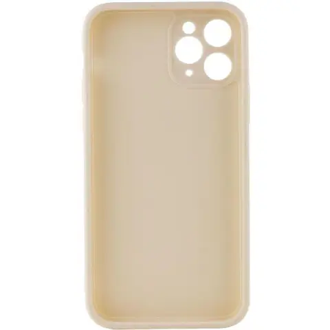 Силіконовий чохол Candy Full Camera для Apple iPhone 11 Pro Max (6.5") Бежевий / Antique White