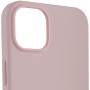 Чохол Silicone case (AAA) full with Magsafe для Apple iPhone 14 Pro Max (6.7") Рожевий / Chalk Pink