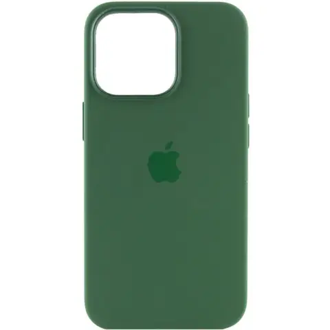 Чохол Silicone case (AAA) with Magsafe and Animation для Apple iPhone 13 Pro Max (6.7") Зелений / Clover