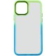 Чохол TPU+PC Fresh sip series для Apple iPhone 14 (6.1") Бірюзовий / Лимонний