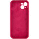 Чохол Silicone Case Full Camera Protective (AA) для Apple iPhone 14 (6.1") Червоний / Rose Red