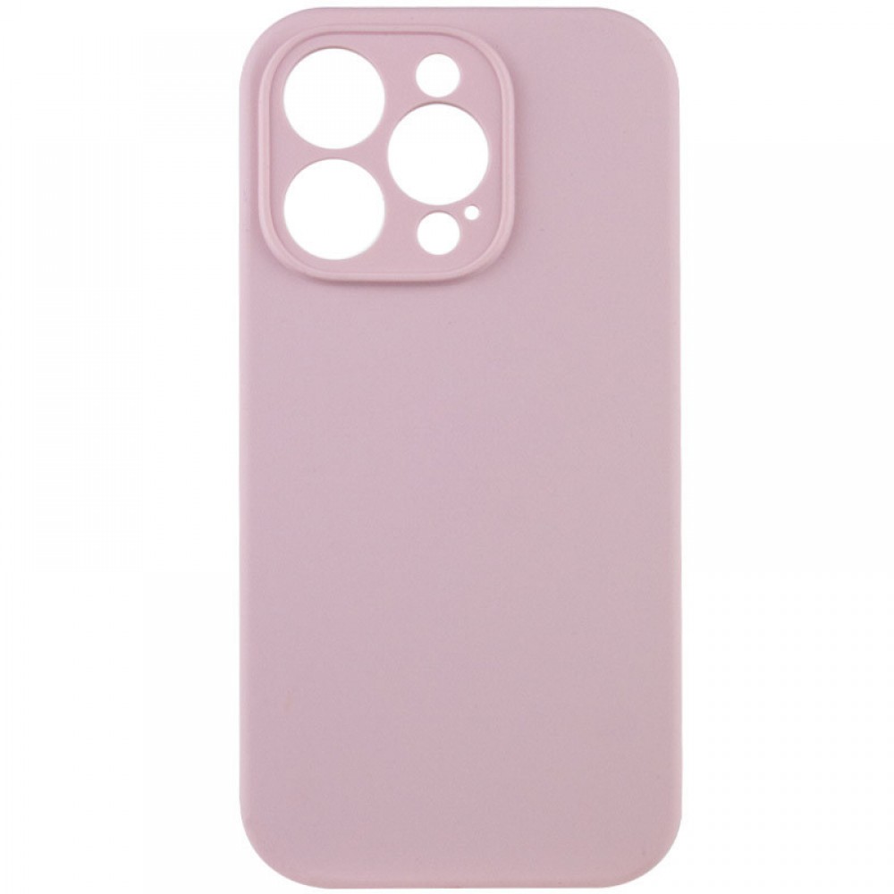 Чохол Silicone Case Full Camera Protective (AA) NO LOGO для Apple iPhone 13 Pro Max (6.7") Рожевий / Chalk Pink