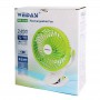 Портативний вентилятор Rechargeable mini fan WD-225C 1200mAh Green / White