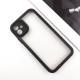 TPU чохол Transparent + Colour 1,5mm для Apple iPhone 12 (6.1") Black