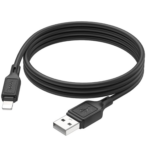 Дата кабель Hoco X90 Cool silicone USB to Lightning (1m) Black