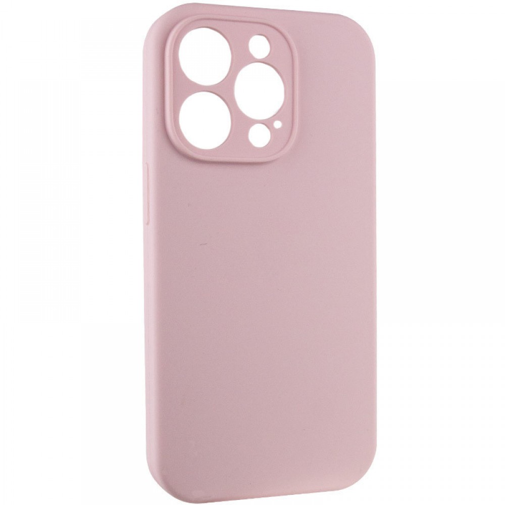 Чохол Silicone Case Full Camera Protective (AA) NO LOGO для Apple iPhone 13 Pro Max (6.7") Рожевий / Chalk Pink